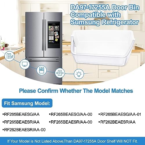 DA97-17255A Refrigerator Door Bin Compatible with Samsung Refrigerator