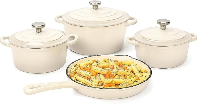 Hisencn Enameled Cast Iron Cookware Set by Hisencn
