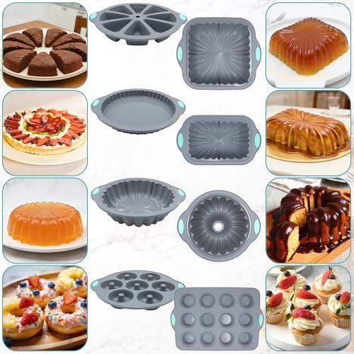 To encounter 51 Piece Silicone Baking Pan Set, Non-Stick Bakeware Set