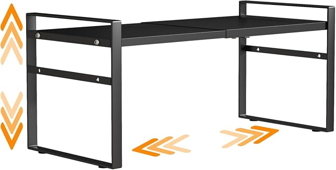 Expandable Cabinet Shelf Organizer Riser by LJHFUQHUHU
