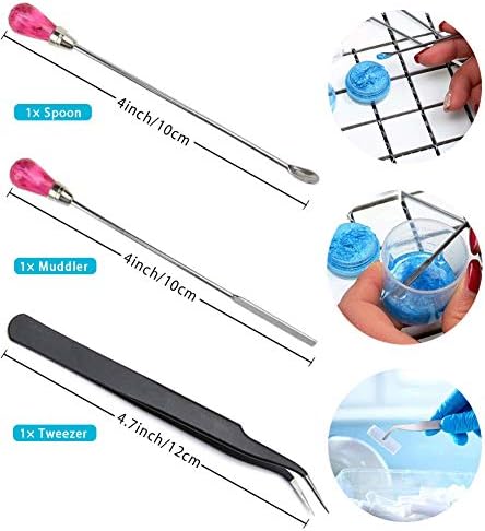 Resin Tools Set 22pcs, A3 Silicone Sheet with 100 ml Measuring Mixing