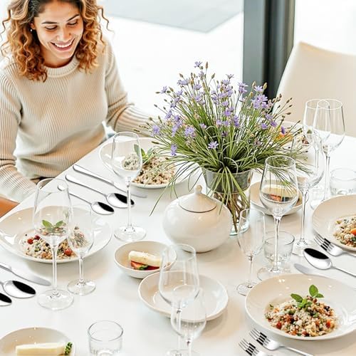 Stainless Steel Silverware Set for 8 with Fork Knife Spoon,40 Piece