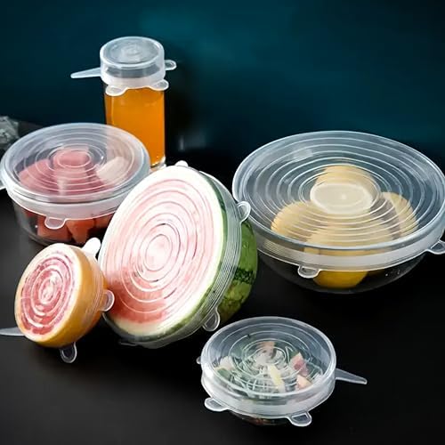 Silicone Stretch Lids, 6 Pack