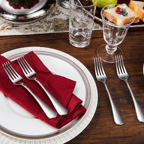 Royalrose Premium Aria 8 Inch Silverware Forks Set of 4