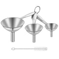 Small Funnels for Filling Bottles, Food Grade Mini Metal Funnel for by Lakatay