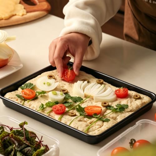 12.7-Inch Nonstick Baking Sheets & Cookie Trays for Oven, 2-Pack PFOA