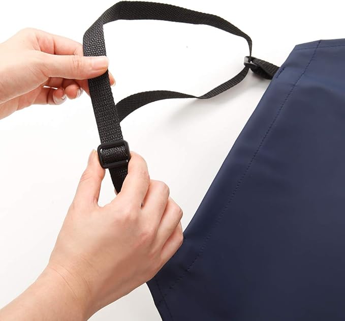VWELL Waterproof Rubber Vinyl Apron W/ 2 Pockets - Image 5