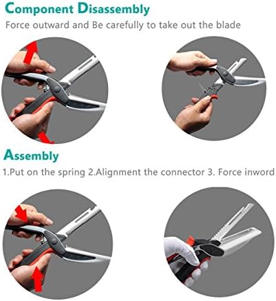 Vegetable Scissors and Food Cutter - Kitchen Shears With Cutting