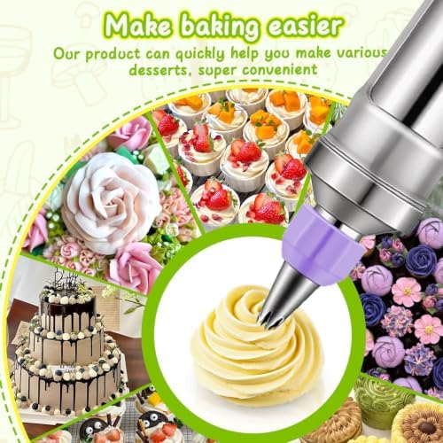 Novano Stainless Steel Dessert Decorating Syringe Set