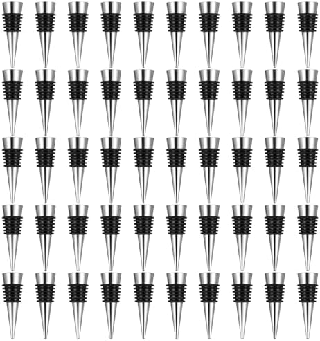 WLLHYF 50 PCS Wine Stopper Reusable Decorative Bottle Stoppers Vacuum