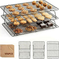 Cooling Racks for Baking, 3-Tier Stackable Stainless Steel Wire