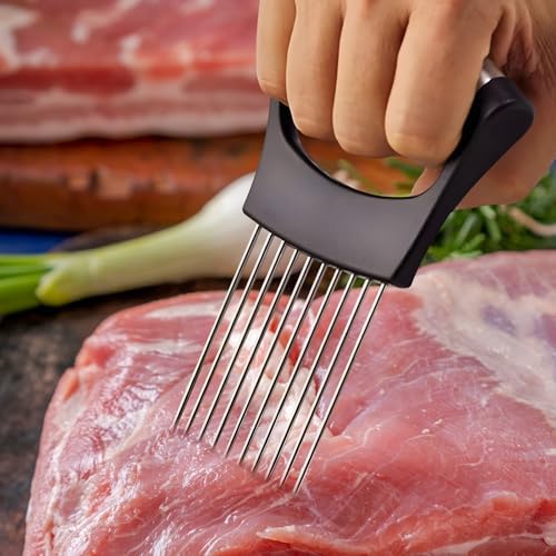 Stainless steel onion slicer, for lemon, potato, tomato, avocado, egg
