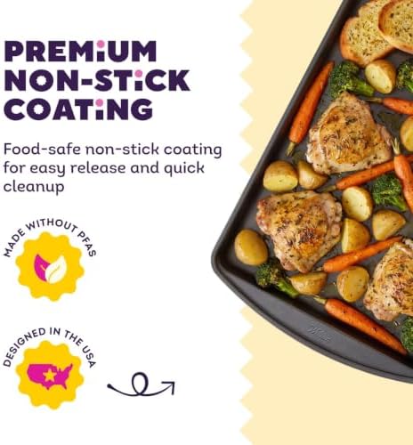 Wilton Gold Non-Stick Small Baking Sheet, Made Without PFAS