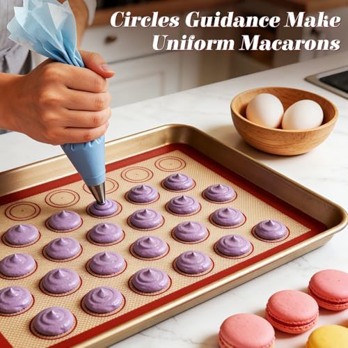 Silicone Baking Mat Set of 6, Non Stick Food Grade Sheet Set