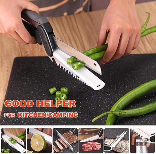2-in-1 Kitchen Scissors with Replaceable Blades