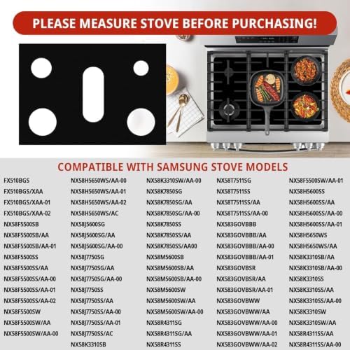 2 Pack Stove Covers, Gas Range Protectors for Samsung Gas Range Stove
