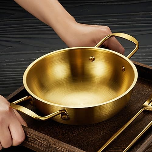 Buachois 20CM Frying Pan, Stainless Steel Nonstick Saute Pan with Dual
