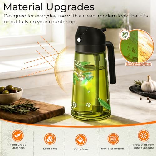COOLMI Oil Sprayer Set, 16OZ/470ML, Set of 2