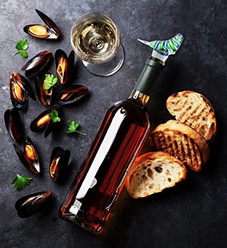 Cheers Nautilus Sea Shell, Seal, Penguin, Octopus Glass Wine Stopper