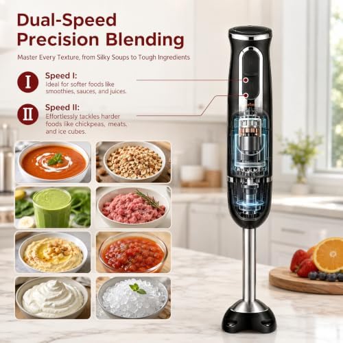 Liebe&Lecker Immersion Hand Blender 300W Handheld Electric Stick