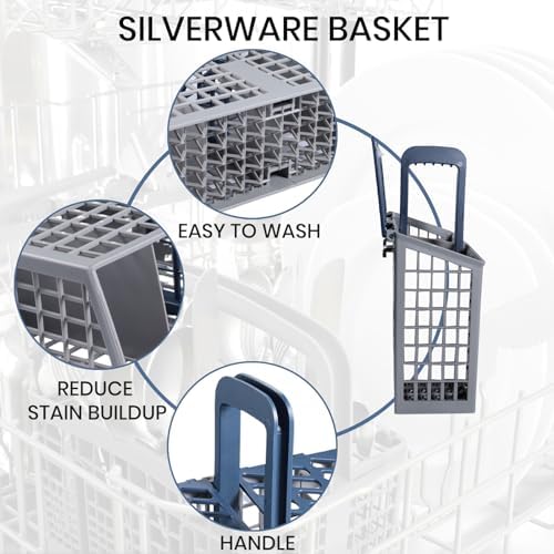 Dishwasher Cutlery Basket (9 x 3 x 10.3 inches) Fit For samsung