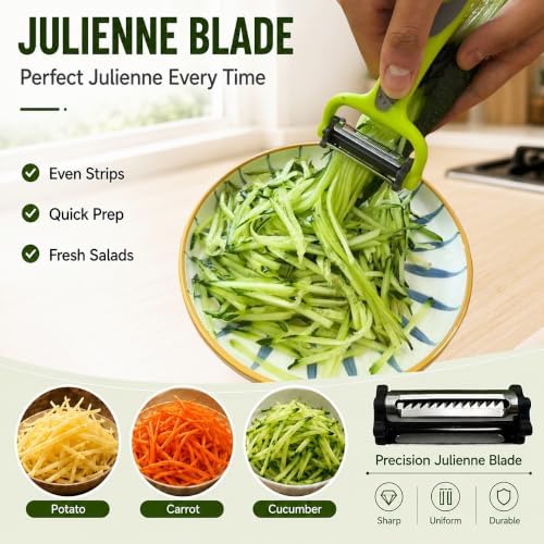 Vegetable Peeler Set, 2PCS Y & I Peeler for Kitchen, 4-in-1