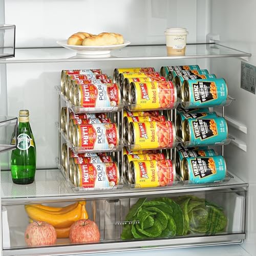 Can Organizer for Pantry, Stacking Can Storage Organizer Hold 36 Cans