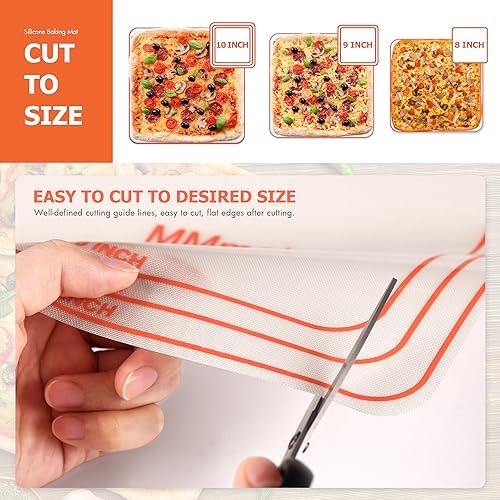 German Silicone Baking Mats - Cuttable 8/9/10 inches