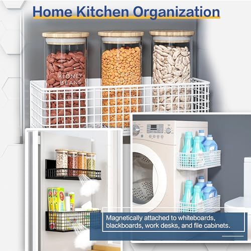 Magnetic Shelf Basket for Fridge, Washer, or Dryer