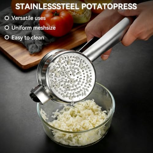 Stainless Steel Potato Ricer and Masher, Professional Kitchen Tool