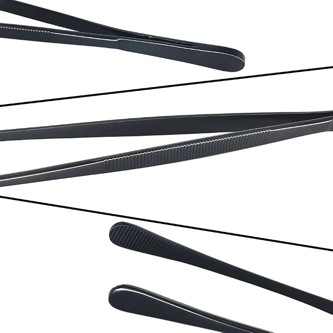12-Inch Professional Kitchen & Cooking Tweezers Tongs - Image 3