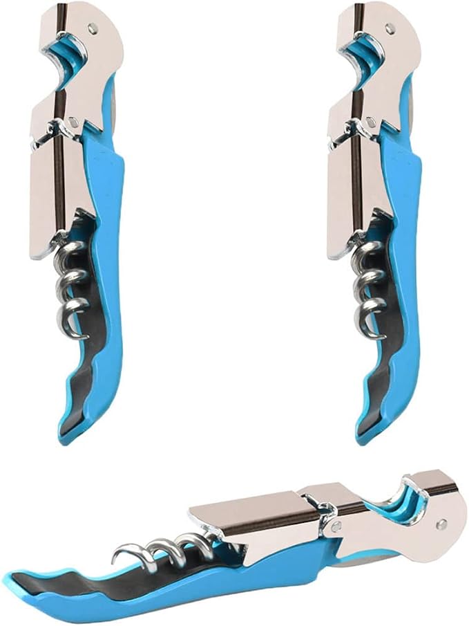 Professional Waiter Corkscrew Wine Openers Set, Heavy Duty Stainless Steel by Kit-Home