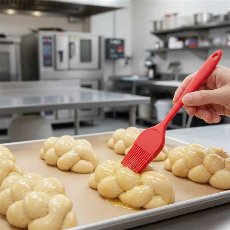 Soro Essentials- 1-3/4" Wide Silicone Basting Brush Red Color Set of