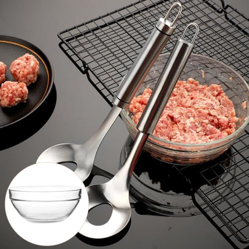 Healifty Xmas Glass Mixing Bowls Set 2pcs for Dumpling Filling