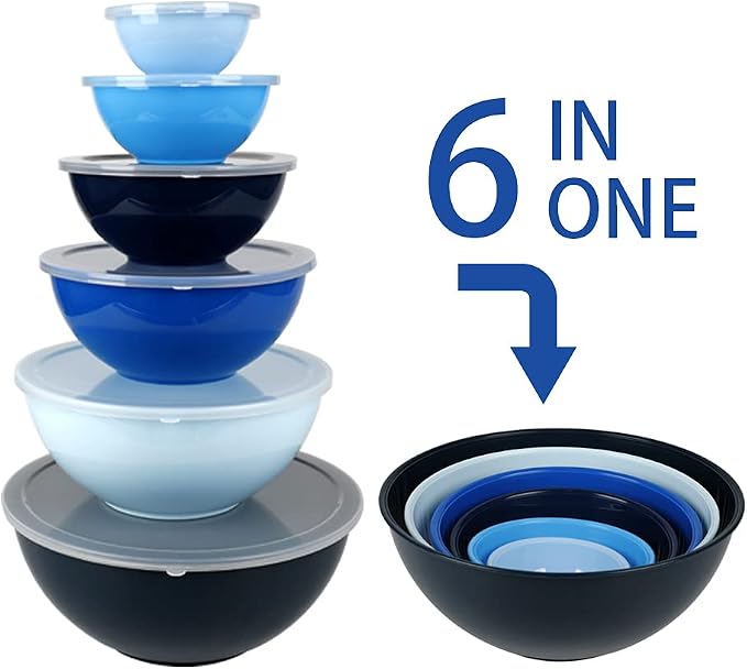 BoxedHome BPA Free Plastic Round Mixing Bowl - Image 3
