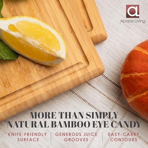 Chorus Bamboo Cutting Board Set with Juice Groove (Set of 3)