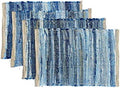 Perilla Home Natural Chindi Jute Placemats Set of 4 Vintage Boho 13x19