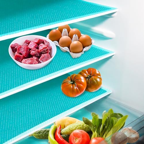 20Pcs Refrigerator Liners, Washable Fridge Liner Shelf Mats
