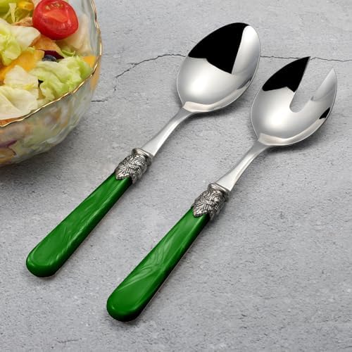 2-piece Salad Servers Stainless Steel Salad Serving Set Salad Fork and