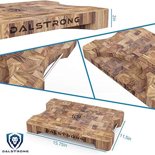 Dalstrong End-Grain Teak Cutting Board, 16 x 12 Inches