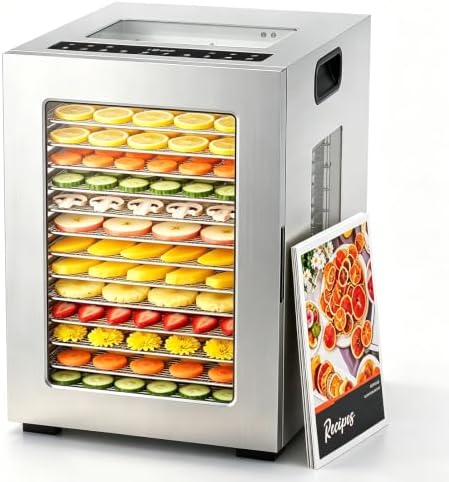 Suteck 14-Tray Pro Food Dehydrator, Stainless Steel
