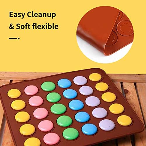 Silicone Macaron Baking Mats, 2 Non-Stick Silicone Baking Mats, Food