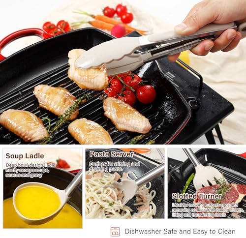 NCUE 35 Pcs Silicone Cooking Utensils Set, 446°F