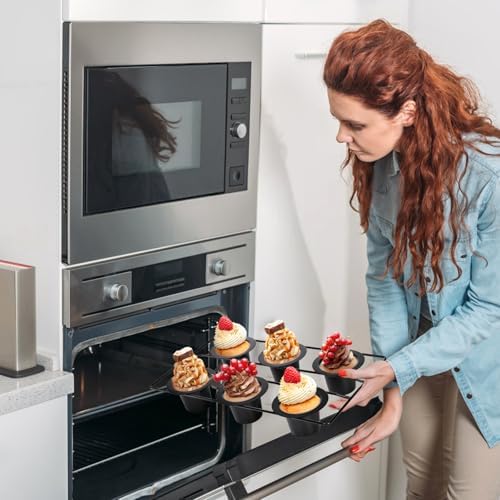 2 Pack 12 Cup Popover Pans, Non-stick Muffin Cupcake Pan