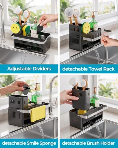 Nieifi ABS Sponge Holder, Black