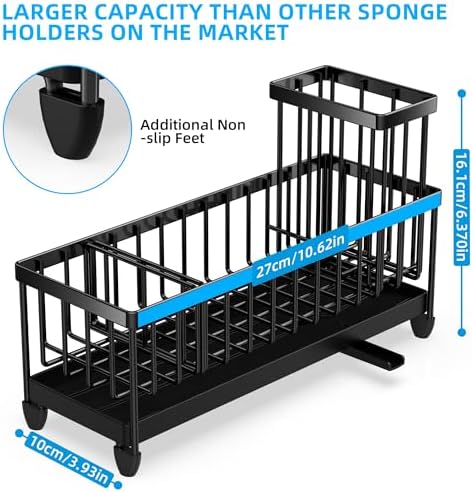 Moforoco Extra Large Stainless Steel Sponge Holder