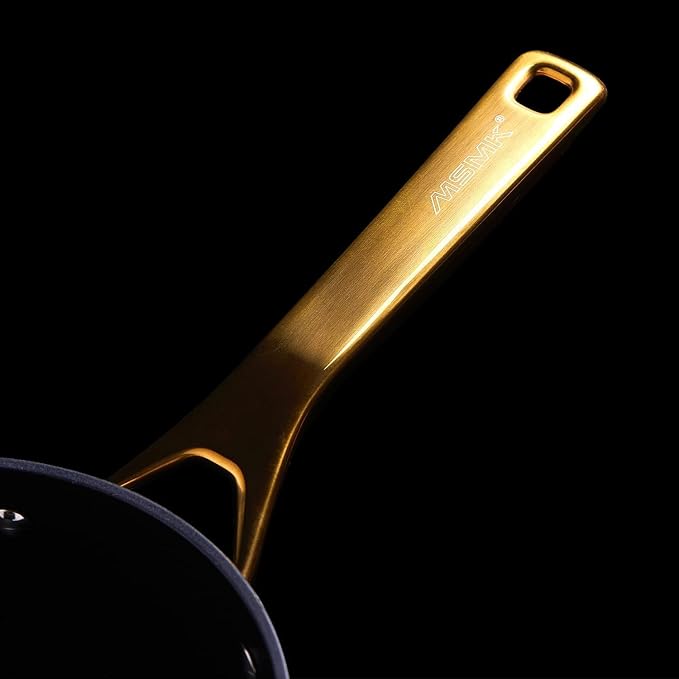MsMk Nonstick Frying Pan 8 Inch Black, Designed Enamel Exterior Coating - Image 4