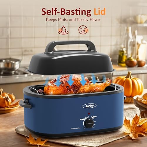 Sunvivi Electric Roaster, 28-Quart Electric Roaster Oven featuring a