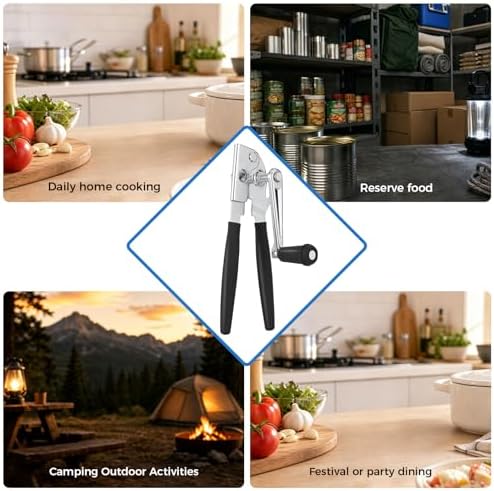 Heavy Duty Commercial Manual Crank Can Opener,Easy for Seniors &
