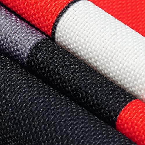 Red Grey Black White Placemats Set of 4,Geometric Square Table Place